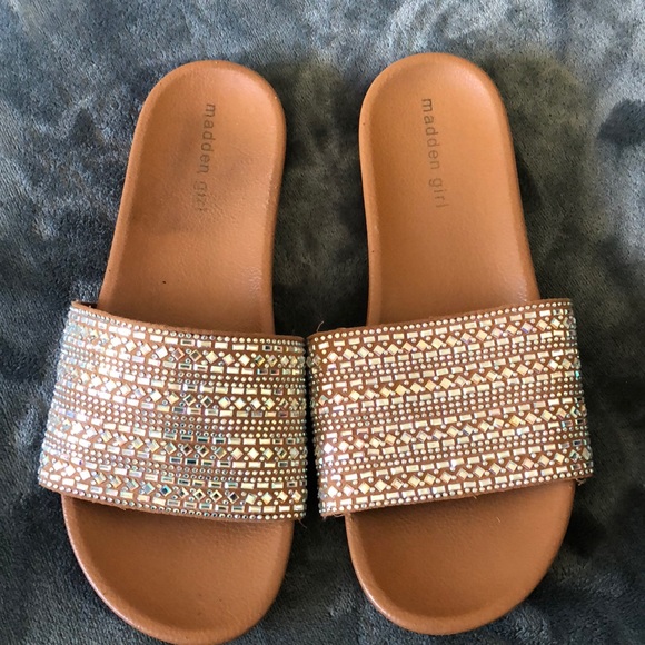 swarovski sandals flats